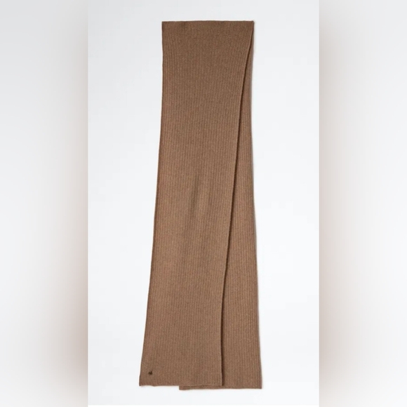 Zadig & Voltaire Jared 100% Cashmere Scarf / Wrap Soft Luxurious Camel Color - Picture 11 of 13